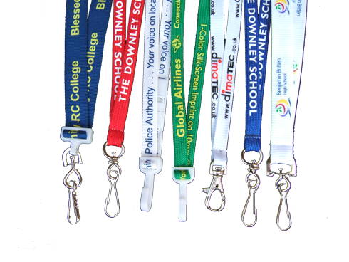 High quality custom printed lanyards with many options.