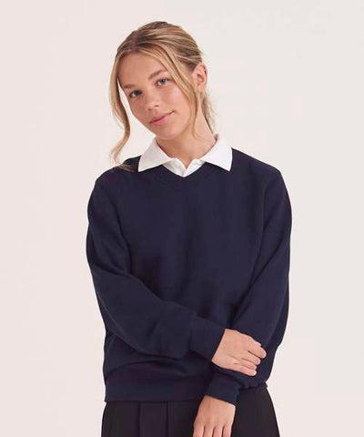 AWDis Academy Senior Academy V Neck Sweatshirt (AC003) - Customisable