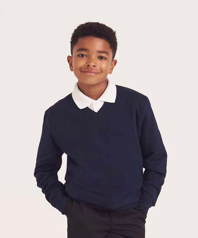 AWDis Academy Kids V Neck Sweatshirt (AC003B) - Customisable