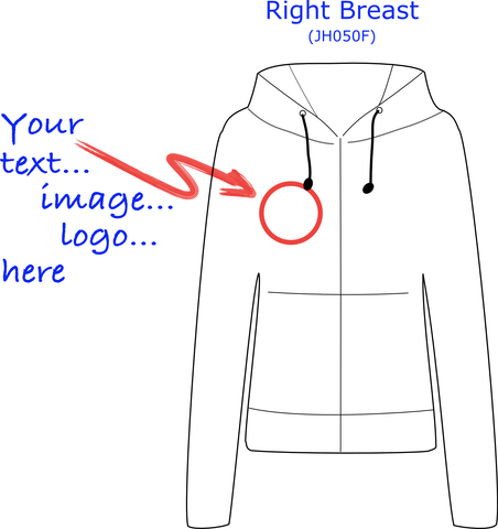 AWDis Ladies College Zoodie (JH050F) - Customisable