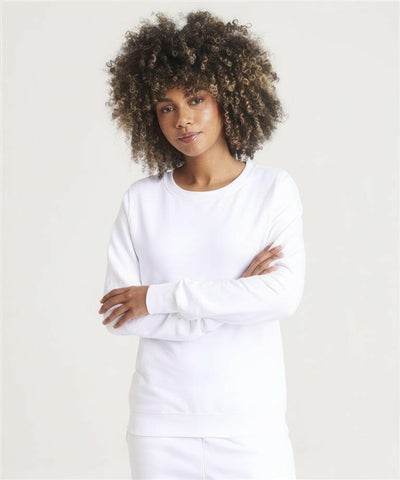 NEW - Women's AWDis Sweatshirt - Customisable 2XL 18 / Arctic White (AW)