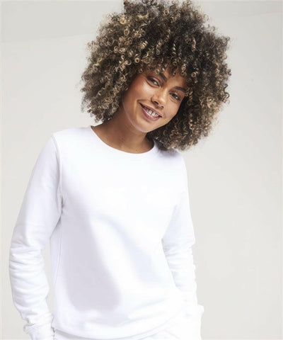 NEW - Women's AWDis Sweatshirt - Customisable 2XL 18 / Arctic White (AW)