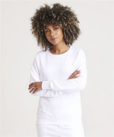 NEW - Women's AWDis Sweatshirt - Customisable 2XL 18 / Arctic White (AW)