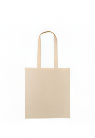 Recycled Cotton Long Handled Shopper Bag- Customisable Natural (NA)