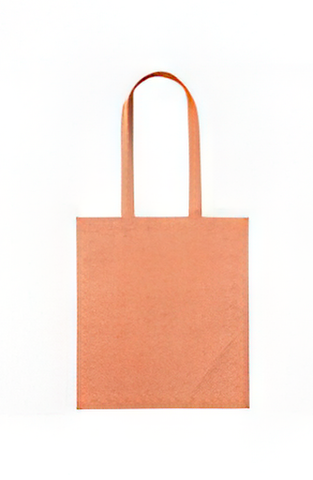 Recycled Cotton Long Handled Shopper Bag- Customisable Orange Marl (OM)