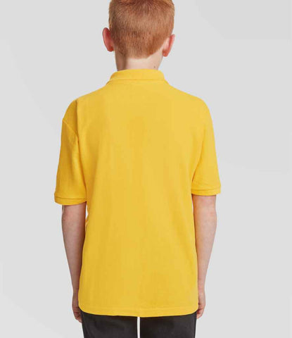 Fruit of the Loom Kids Poly/Cotton Piqué Polo Shirt (SS11B) - Customisable