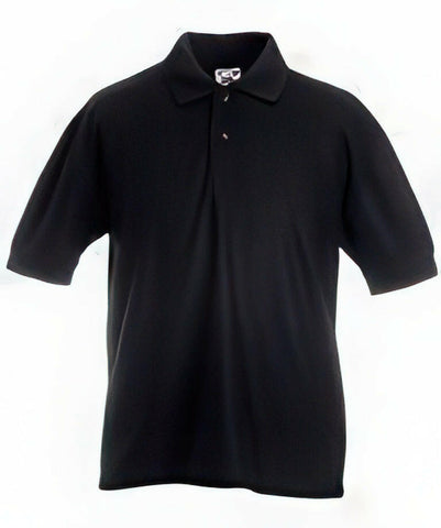 NEW - Kids 65/35 Pique Polo - Customisable 3-4 - 26" / Black (BL)