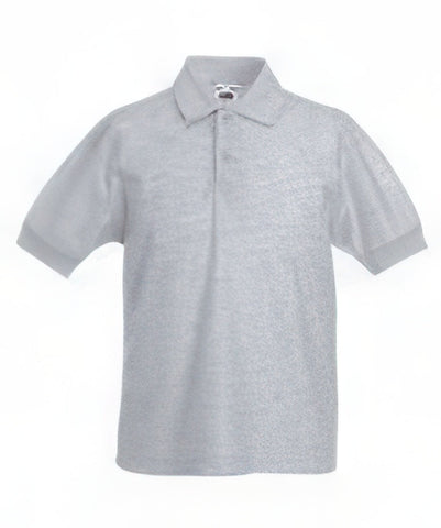 NEW - Kids 65/35 Pique Polo - Customisable 3-4 - 26" / Heather Grey (HG)