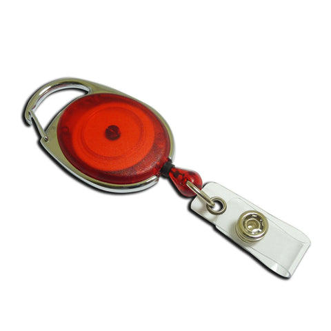 Carabiner-style Yo-Yo Premier Badge Reel - Red
