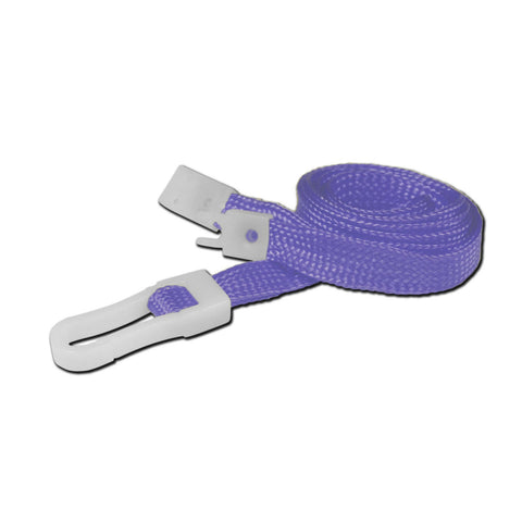 10mm breakaway lanyard, Purple with Plastic Slide Hook