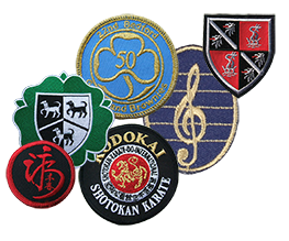A small collection of Embroidered Badges