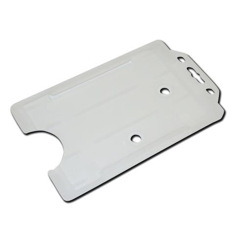Clear Frosted Rigid Card Holder Open-Face Portrait